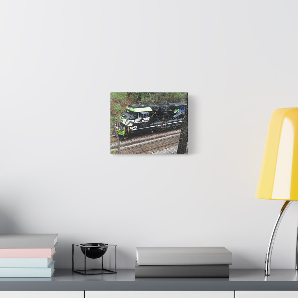 Norfolk Southern Locomotive Matte Canvas Print — Stretched Train Wall Art