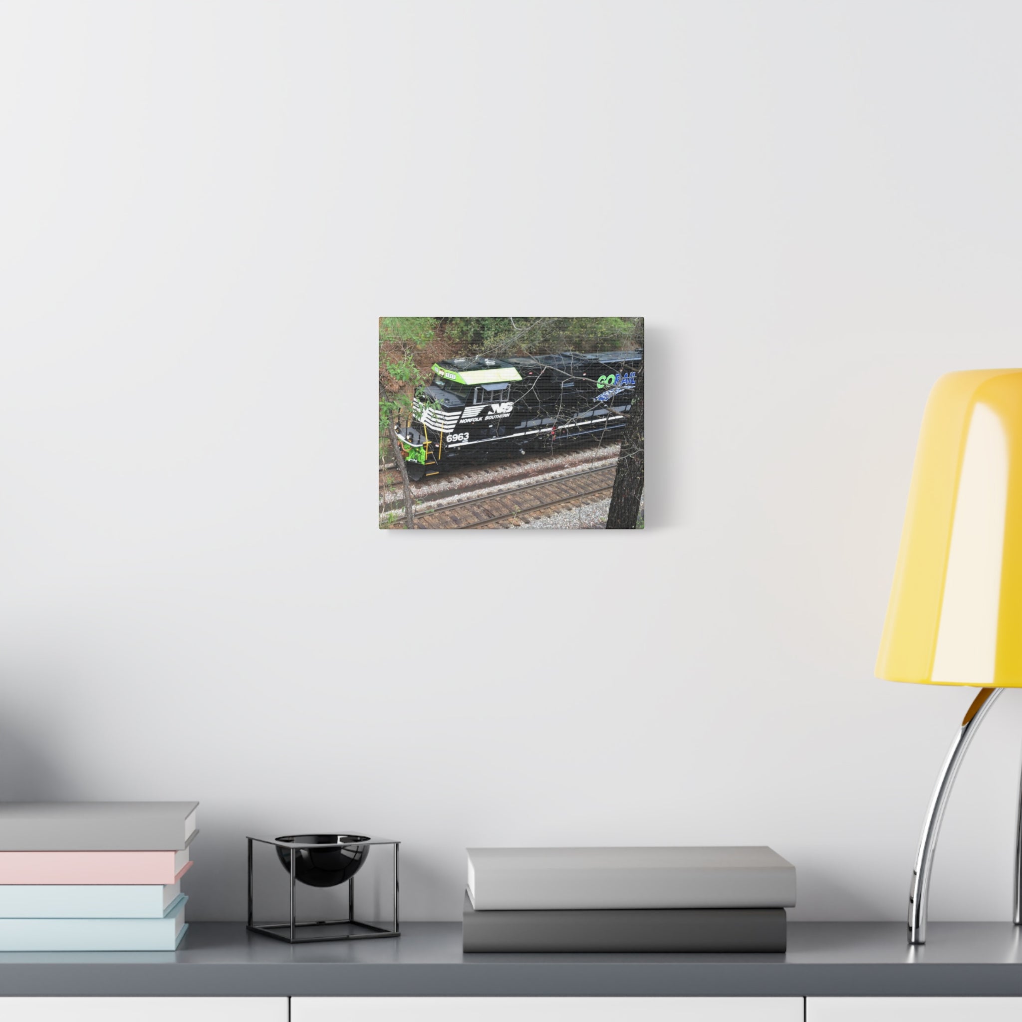 Norfolk Southern Locomotive Matte Canvas Print — Stretched Train Wall Art
