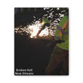 Canvas Print - "Broken Rail, New" Railroad Worker Night Repair Wall Art