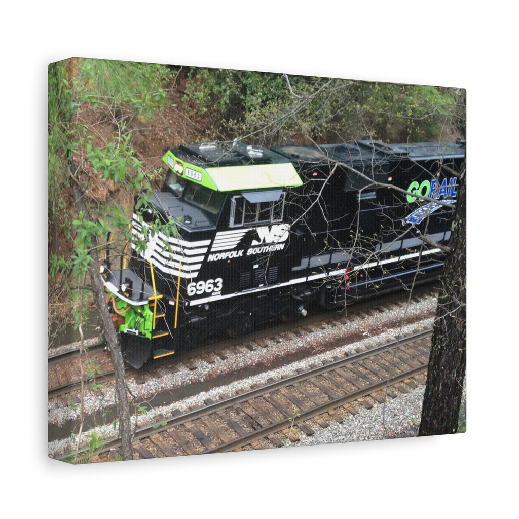 Norfolk Southern Locomotive Matte Canvas Print — Stretched Train Wall Art
